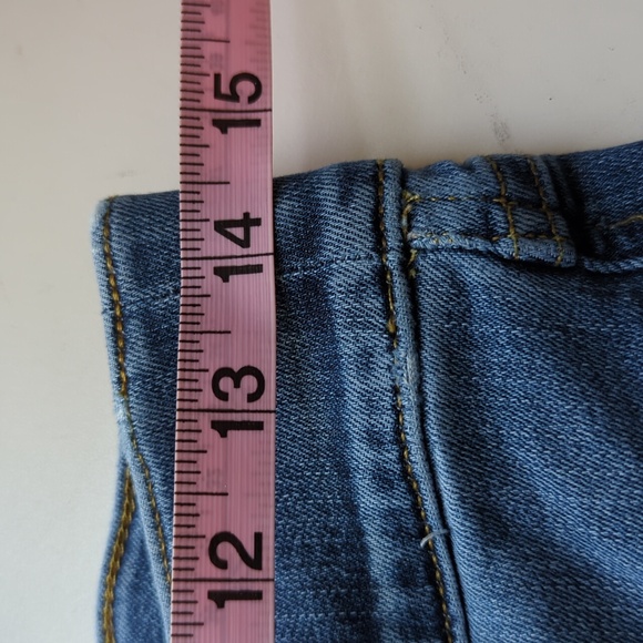 Spanx Seamed Front Wide Leg Jeans Large Vintage Indigo Slimming l Size Medium - Picture 7 of 8